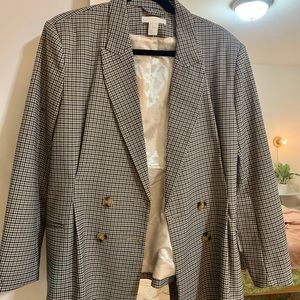 H&M checkered Blazer